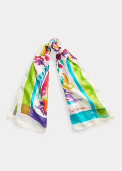 Women's Ralph Lauren Jessica Silk Twill Scarf | 563417FSG